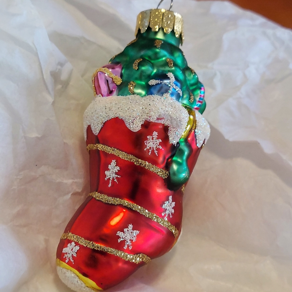 Red Stocking Christmas Ornament